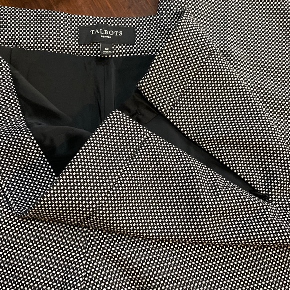Talbots black and white tweed dress pants - Picture 6 of 7